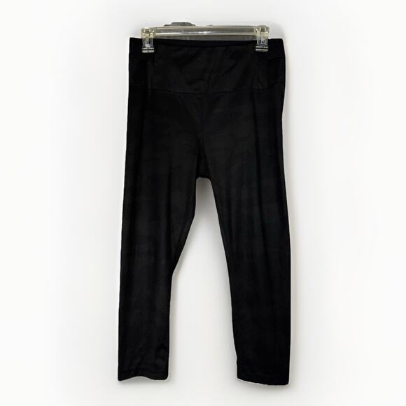 Yogalicious Lux Ankle Leggings Black Womens Large Athleisure Work Out Pants - Picture 1 of 3